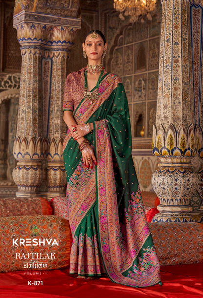 Rajtilak 871-876 Kreshva Pv Silk Sarees Wholesale Price