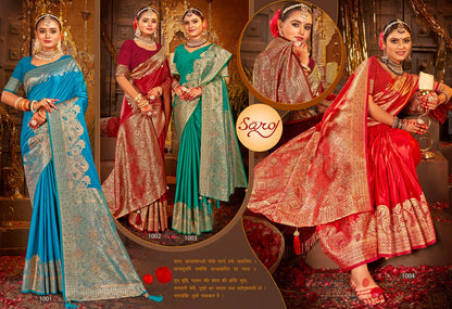 Rajvaibhav Sattin Swaroski Vol 1 Saroj Silk Sarees Wholesaler