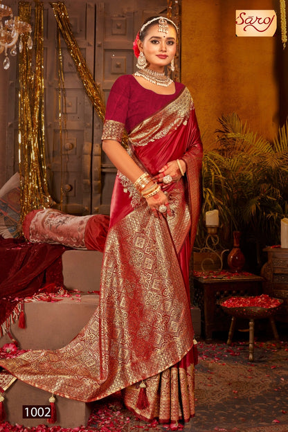 Rajvaibhav Sattin Swaroski Vol 1 Saroj Silk Sarees Wholesaler