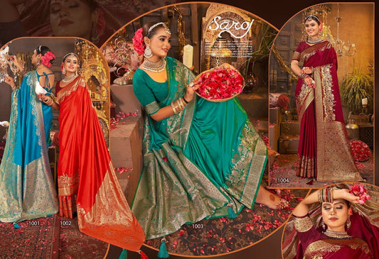 Rajvaibhav Sattin Swaroski Vol 3 Saroj Silk Sarees Manufacturer Ahmedabad
