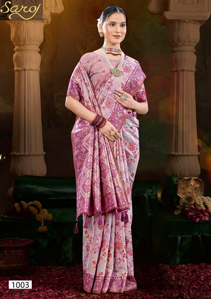 Rajvanshi 1 Saroj Pure Linen Sarees Wholesaler Gujarat