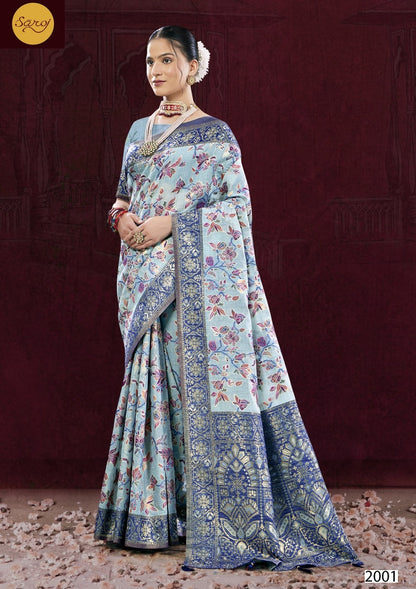 Rajvanshi 2 Saroj Pure Linen Sarees Manufacturer Gujarat