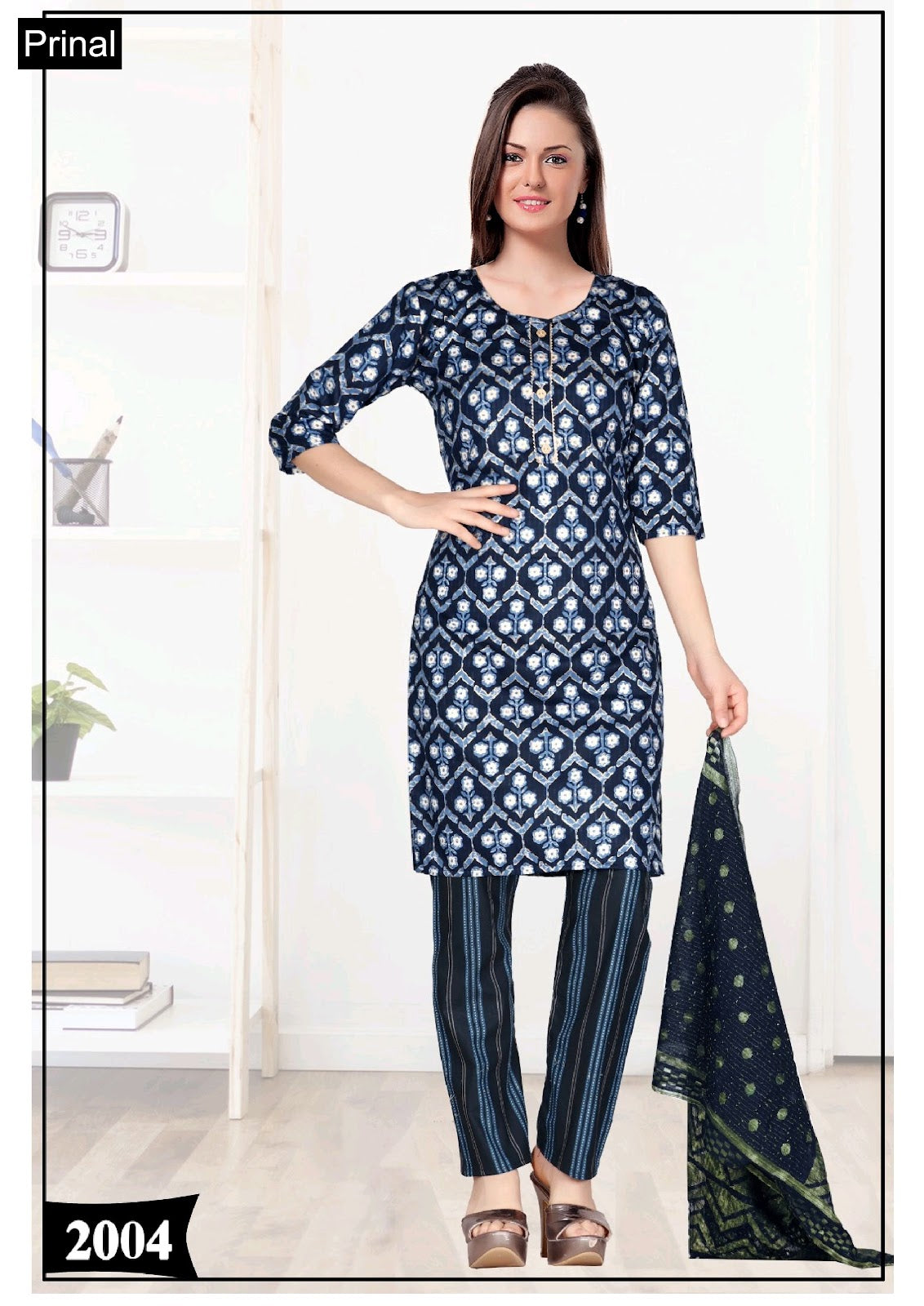 Rajvi Prinal Cotton Silk Readymade Pant Style Suits Supplier Gujarat