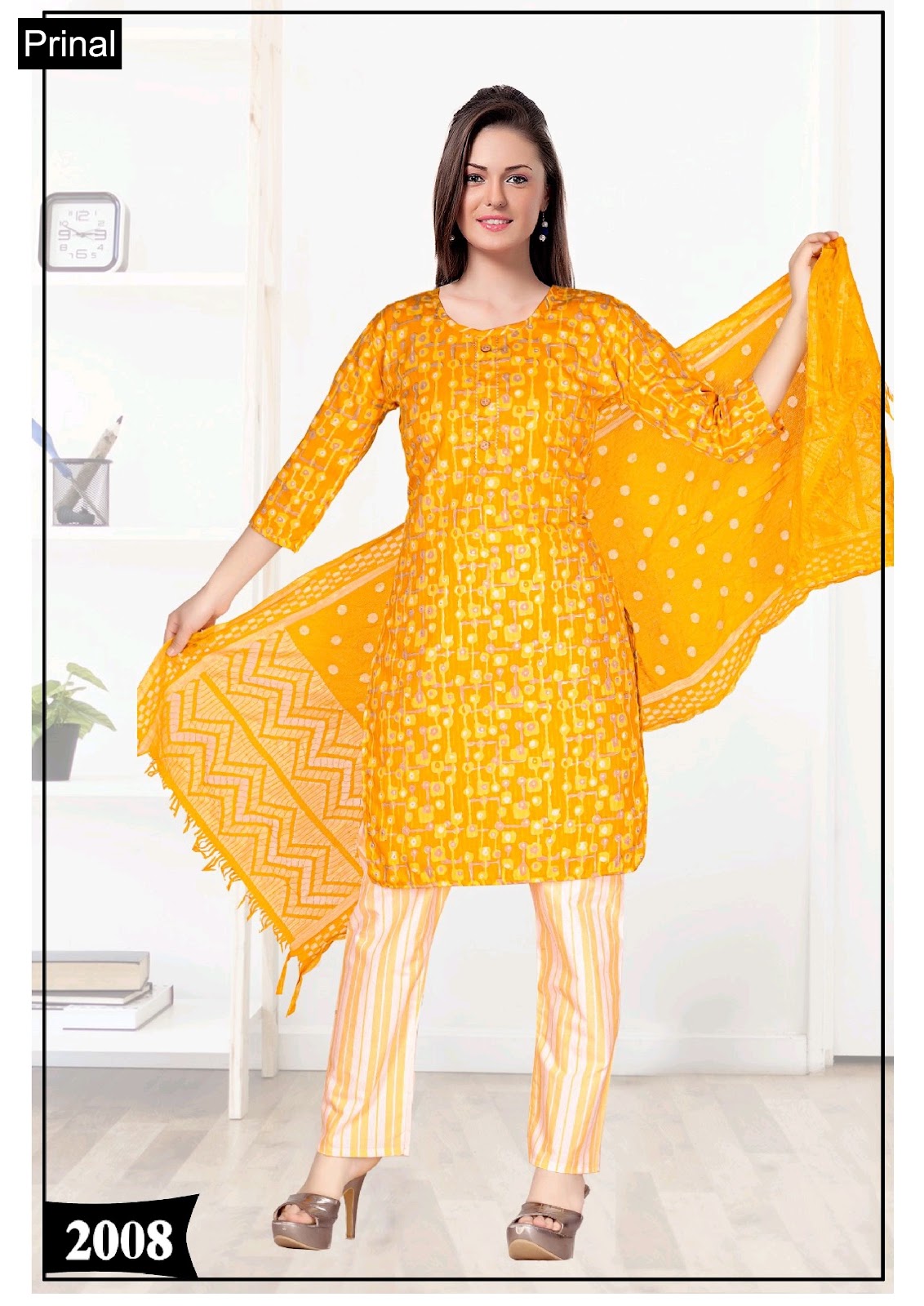 Rajvi Prinal Cotton Silk Readymade Pant Style Suits Supplier Gujarat