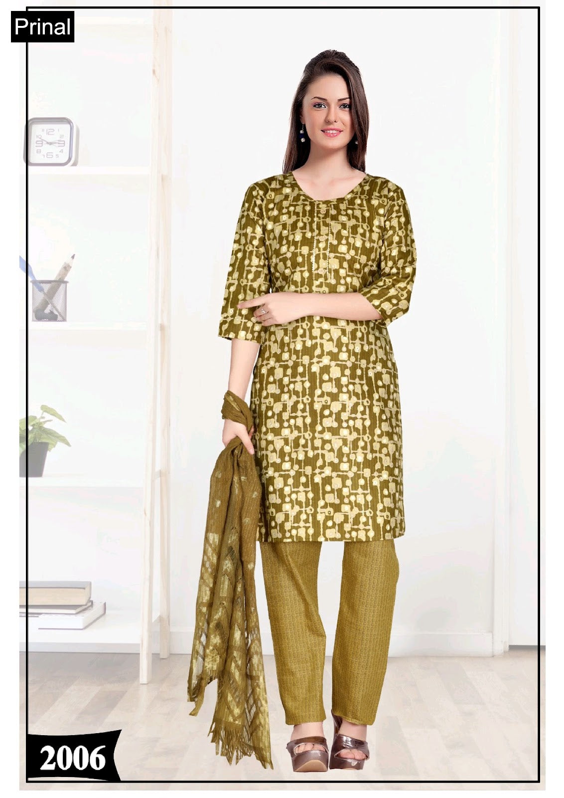 Rajvi Prinal Cotton Silk Readymade Pant Style Suits Supplier Gujarat