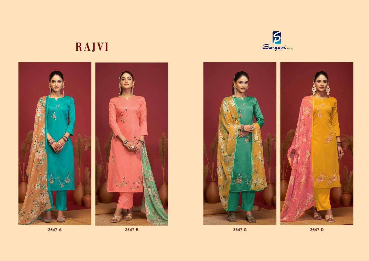 Rajvi Sargam Prints Pure Jam Pant Style Suits Exporter Gujarat
