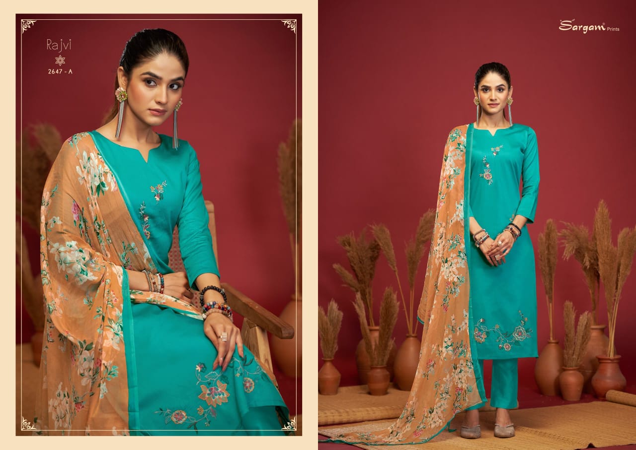 Rajvi Sargam Prints Pure Jam Pant Style Suits Exporter Gujarat