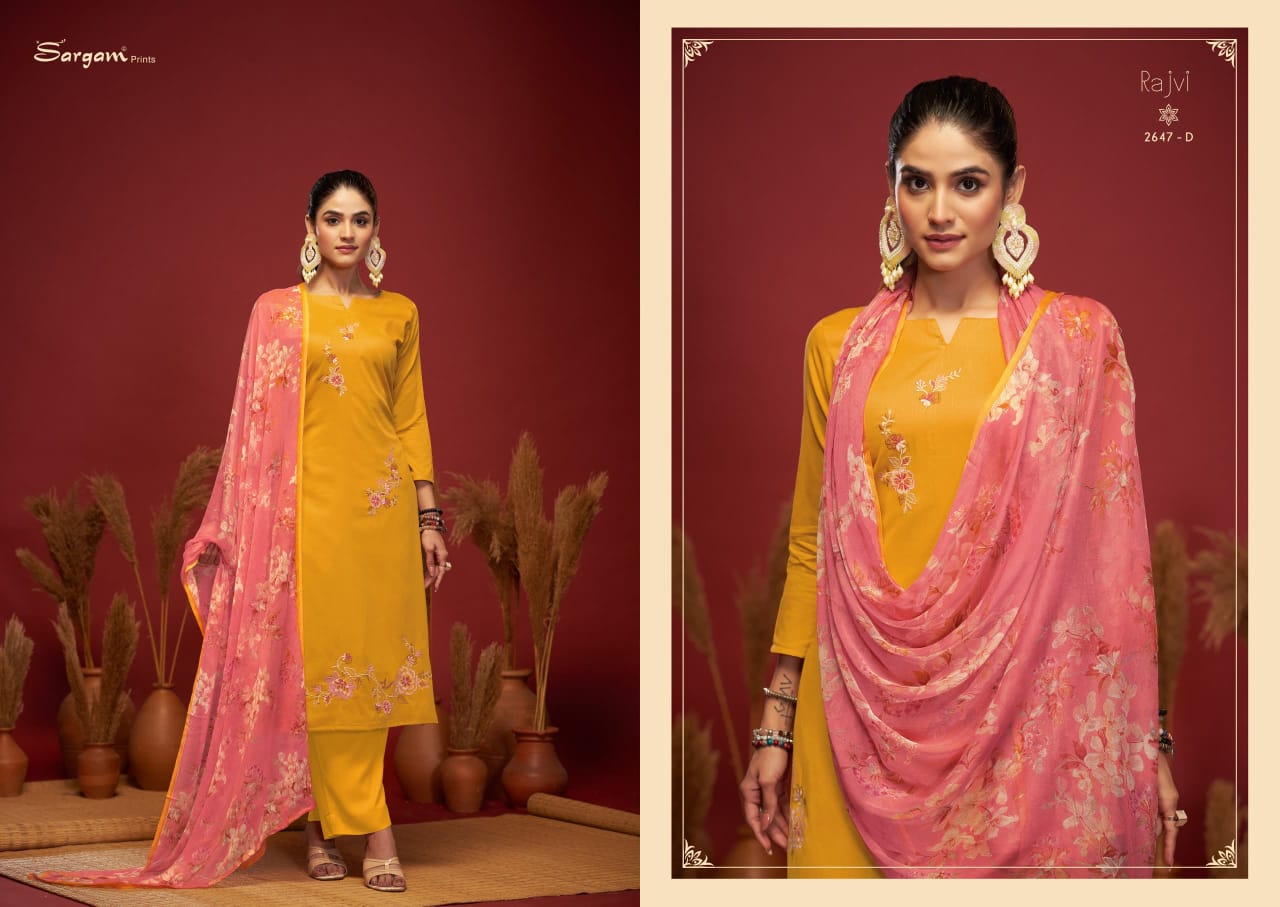 Rajvi Sargam Prints Pure Jam Pant Style Suits Exporter Gujarat