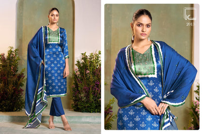 Rajvika K Cube Gaji Silk Pant Style Suits Supplier Ahmedabad