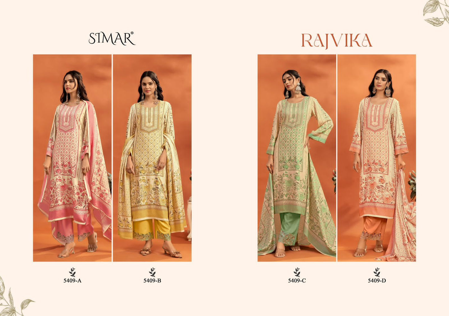 Rajvika Simar Pashmina Suits Wholesaler India