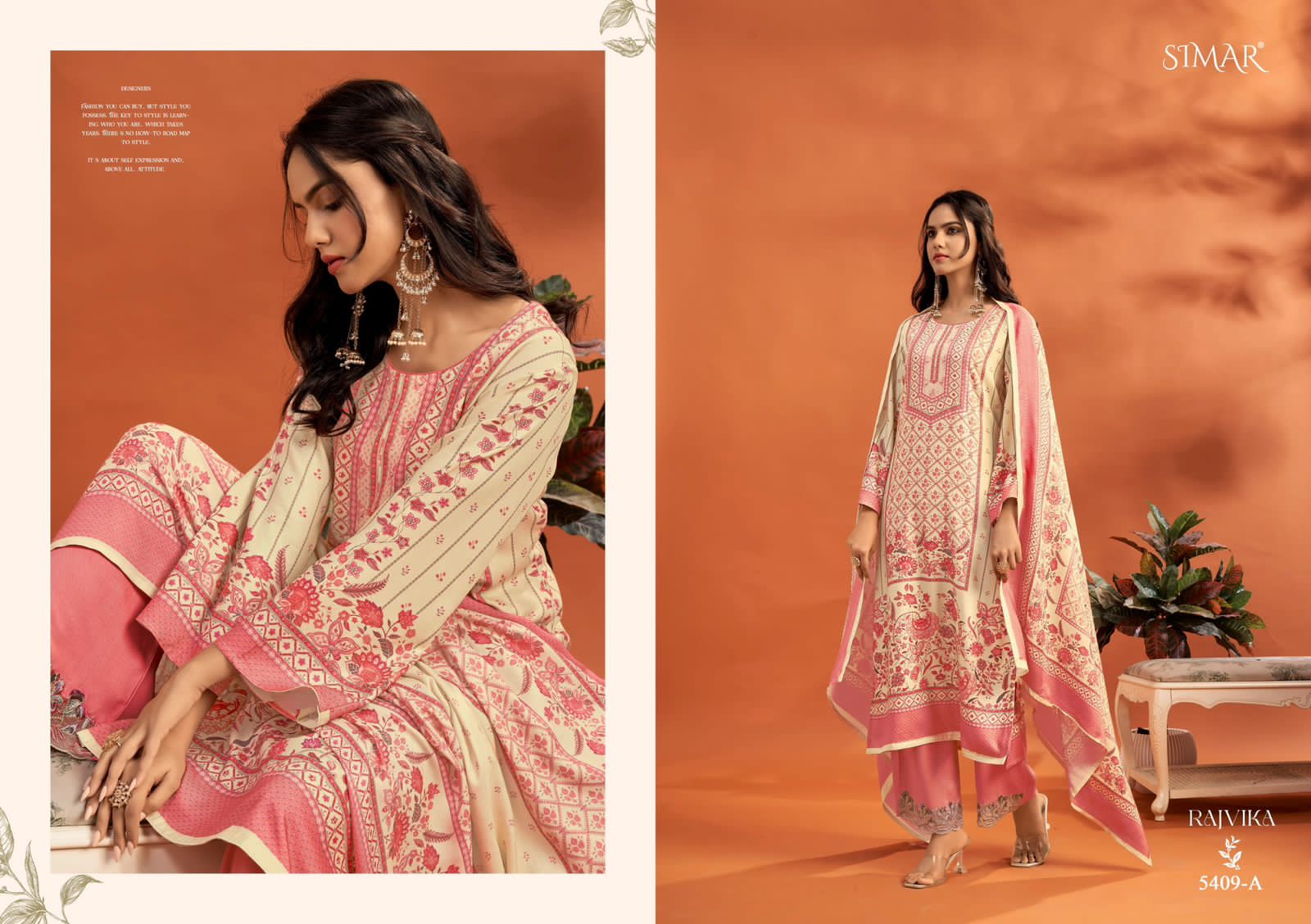 Rajvika Simar Pashmina Suits Wholesaler India