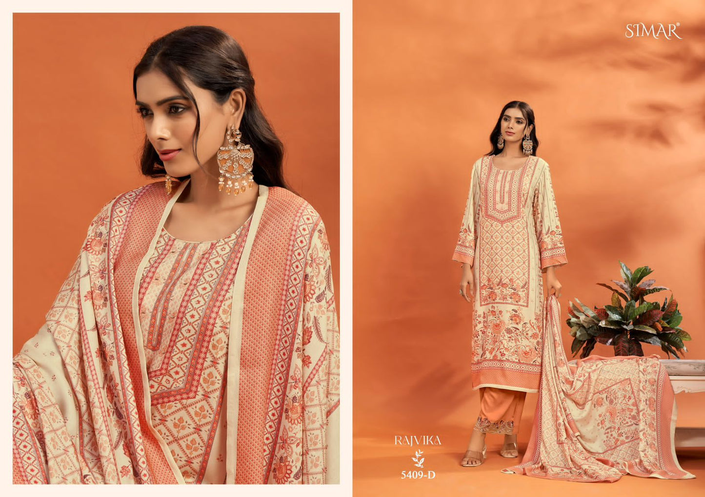 Rajvika Simar Pashmina Suits Wholesaler India