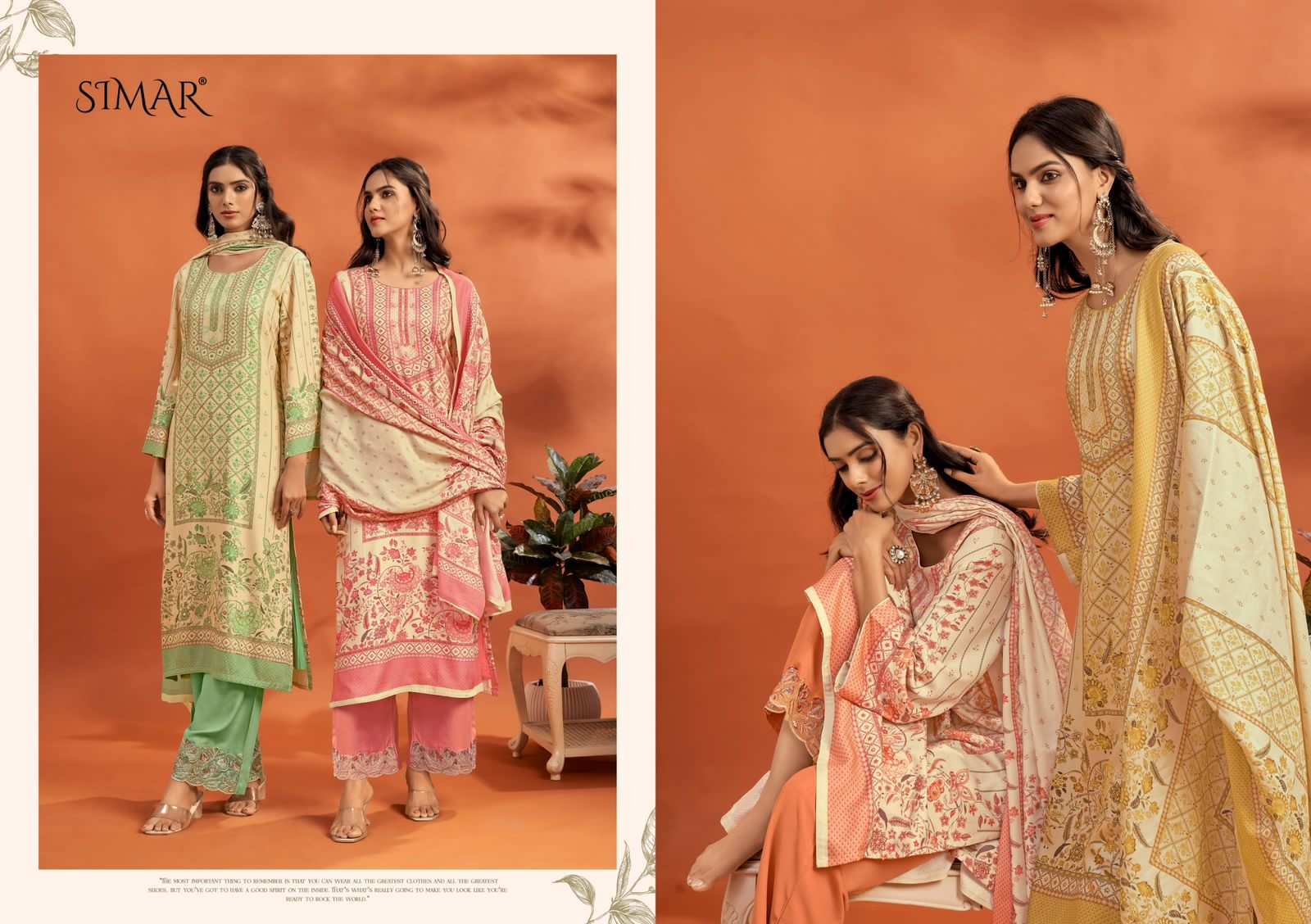 Rajvika Simar Pashmina Suits Wholesaler India