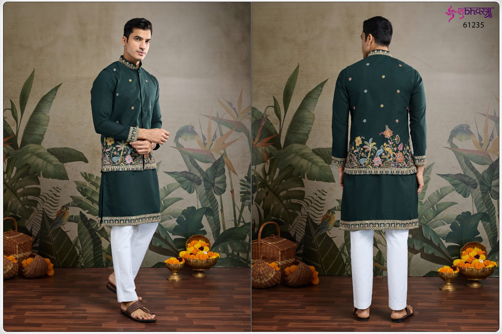 Rajwada Attires 1 With Koti Shubhvastra Cotton Mens Kurta Manufacturer Ahmedabad