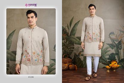 Rajwada Attires 1 With Koti Shubhvastra Cotton Mens Kurta Manufacturer Ahmedabad