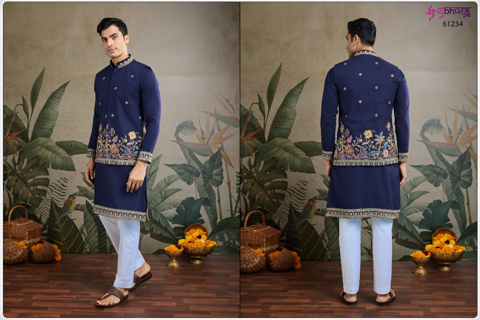 Rajwada Attires 1 With Koti Shubhvastra Cotton Mens Kurta Manufacturer Ahmedabad
