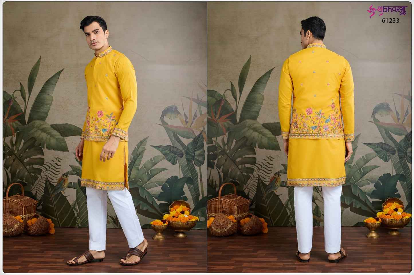 Rajwada Attires 1 With Koti Shubhvastra Cotton Mens Kurta Manufacturer Ahmedabad