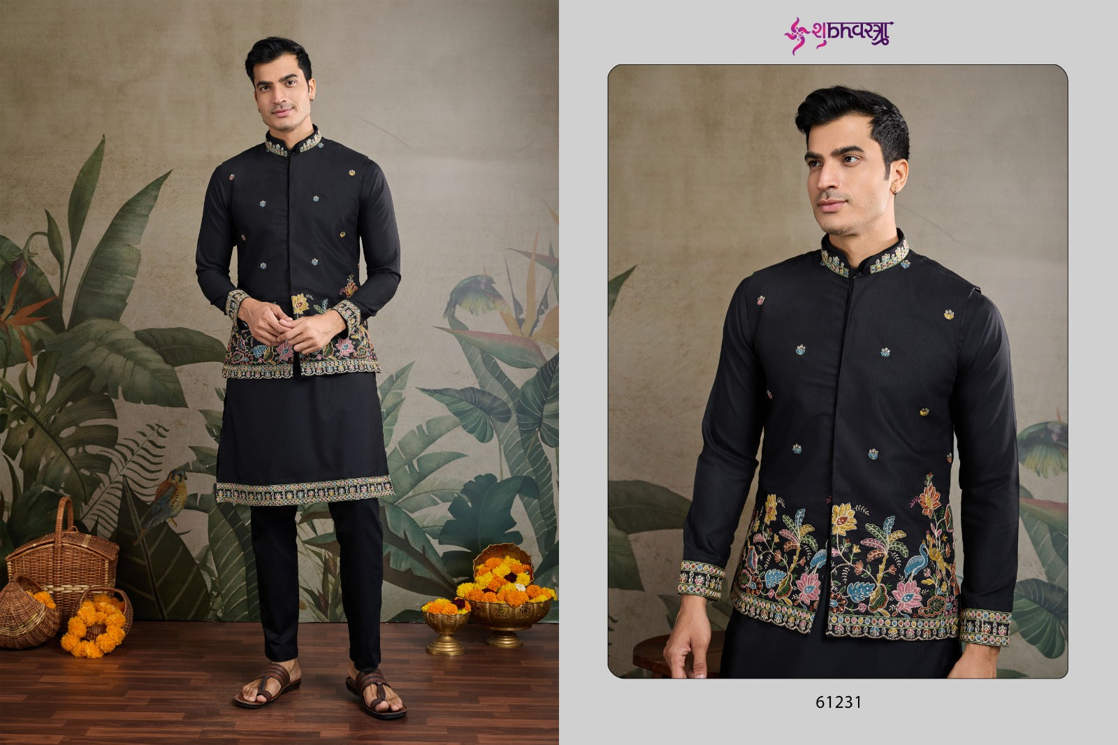 Rajwada Attires 1 With Koti Shubhvastra Cotton Mens Kurta Manufacturer Ahmedabad