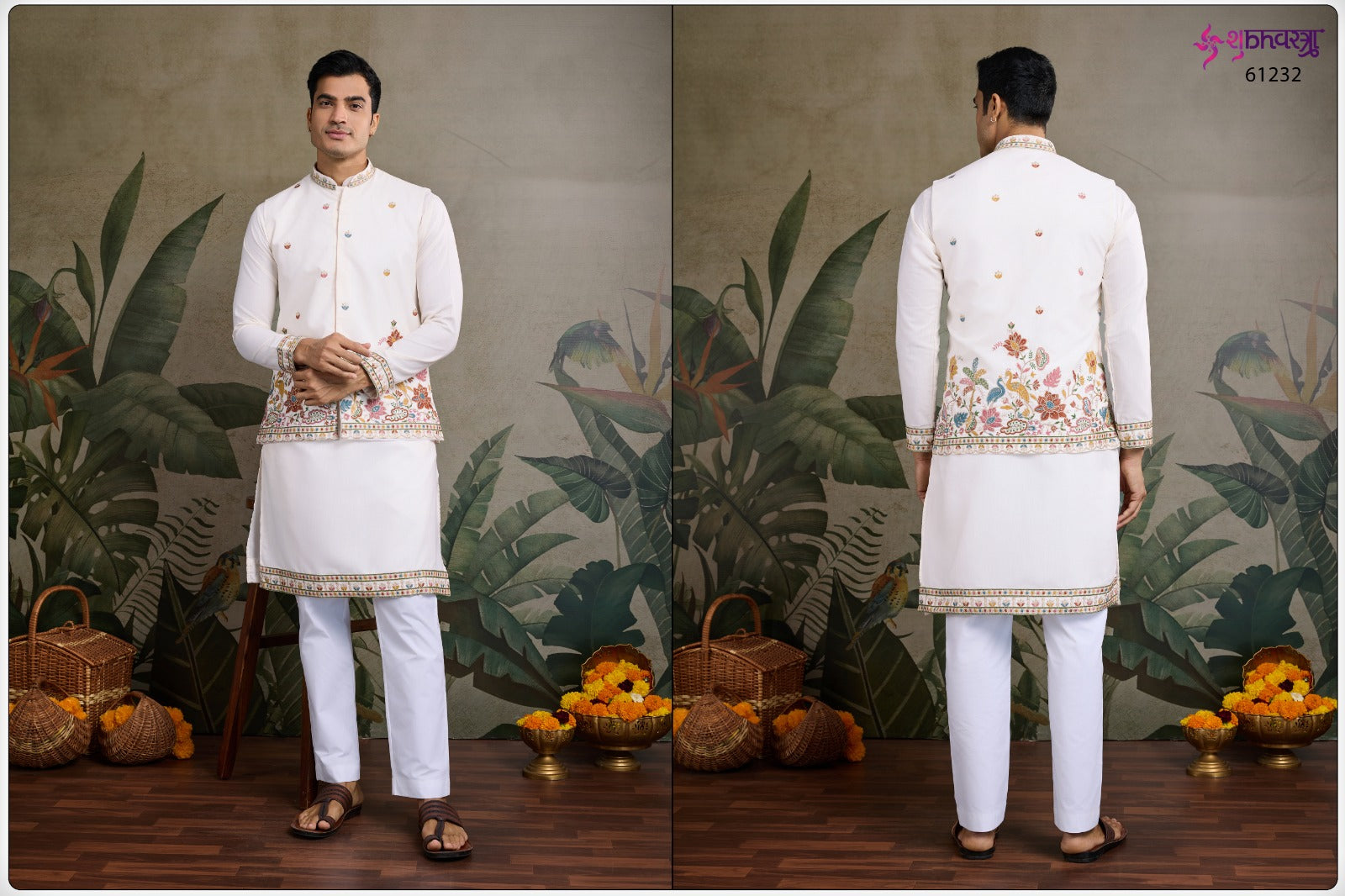 Rajwada Attires 1 With Koti Shubhvastra Cotton Mens Kurta Manufacturer Ahmedabad