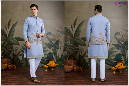 Rajwada Attires 1 With Koti Shubhvastra Cotton Mens Kurta Manufacturer Ahmedabad