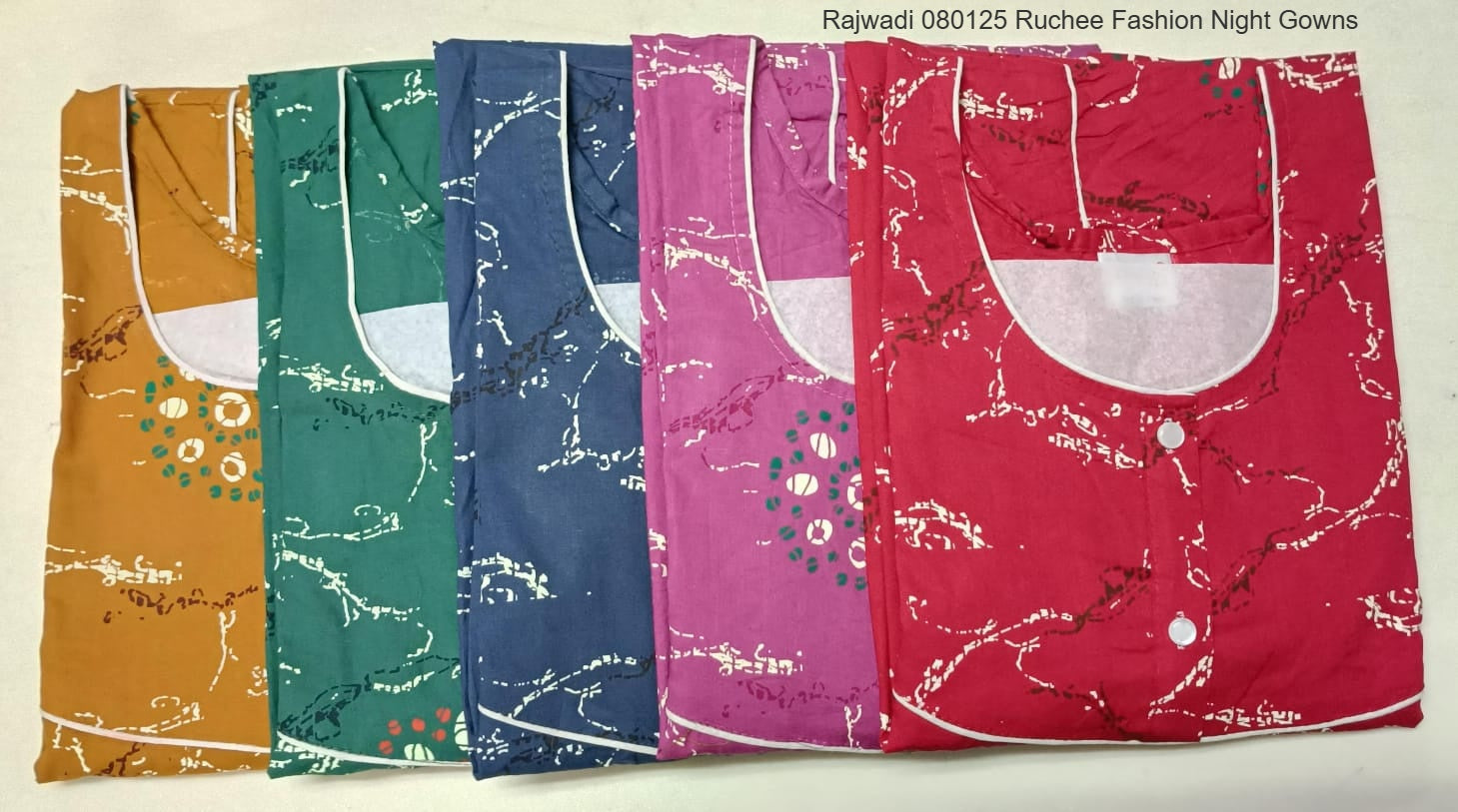 Rajwadi 080125 Ruchee Fashion Night Gowns Wholesale Price