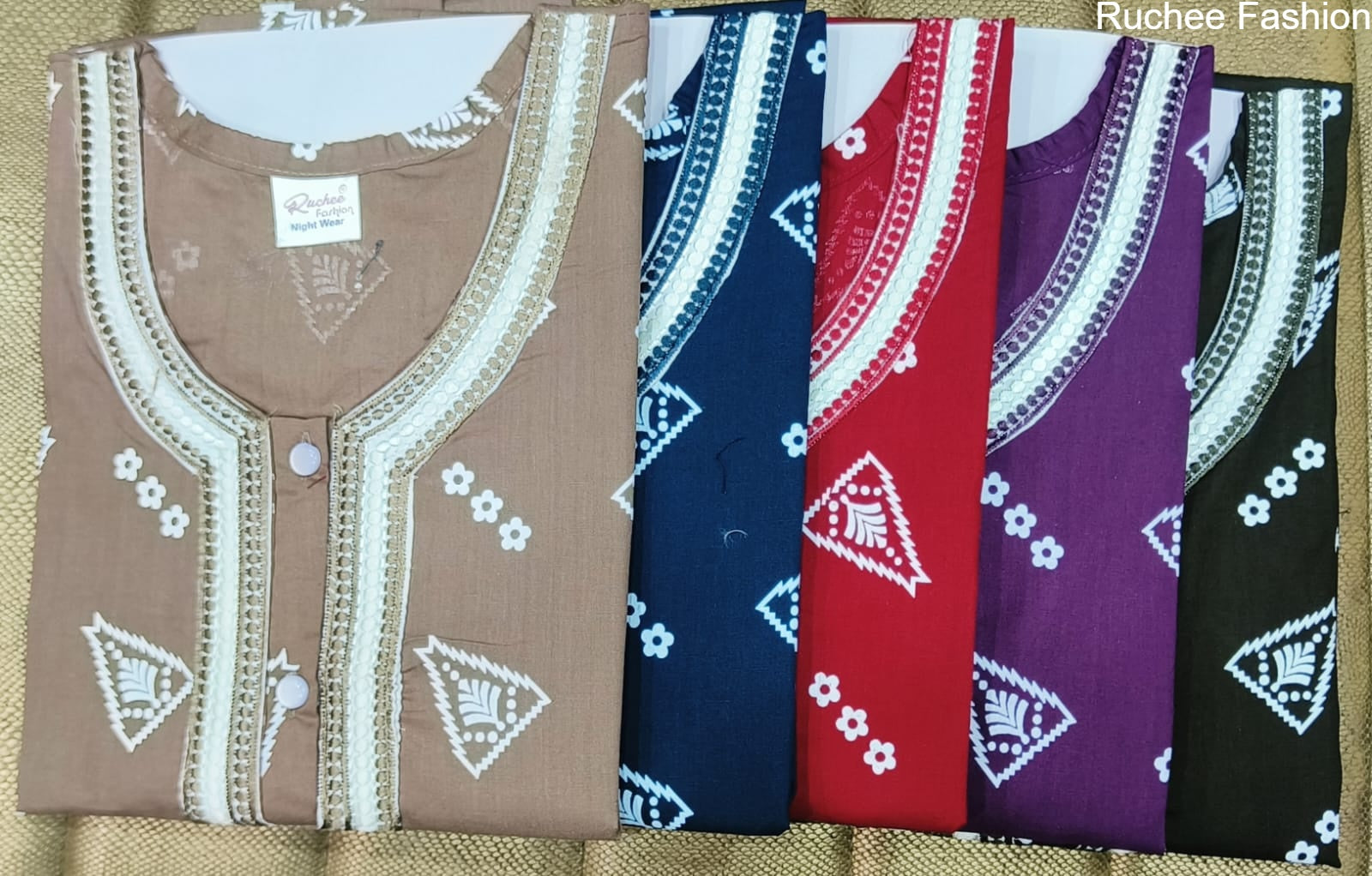 Rajwadi 180125 Ruchee Fashion Night Gowns Supplier Ahmedabad