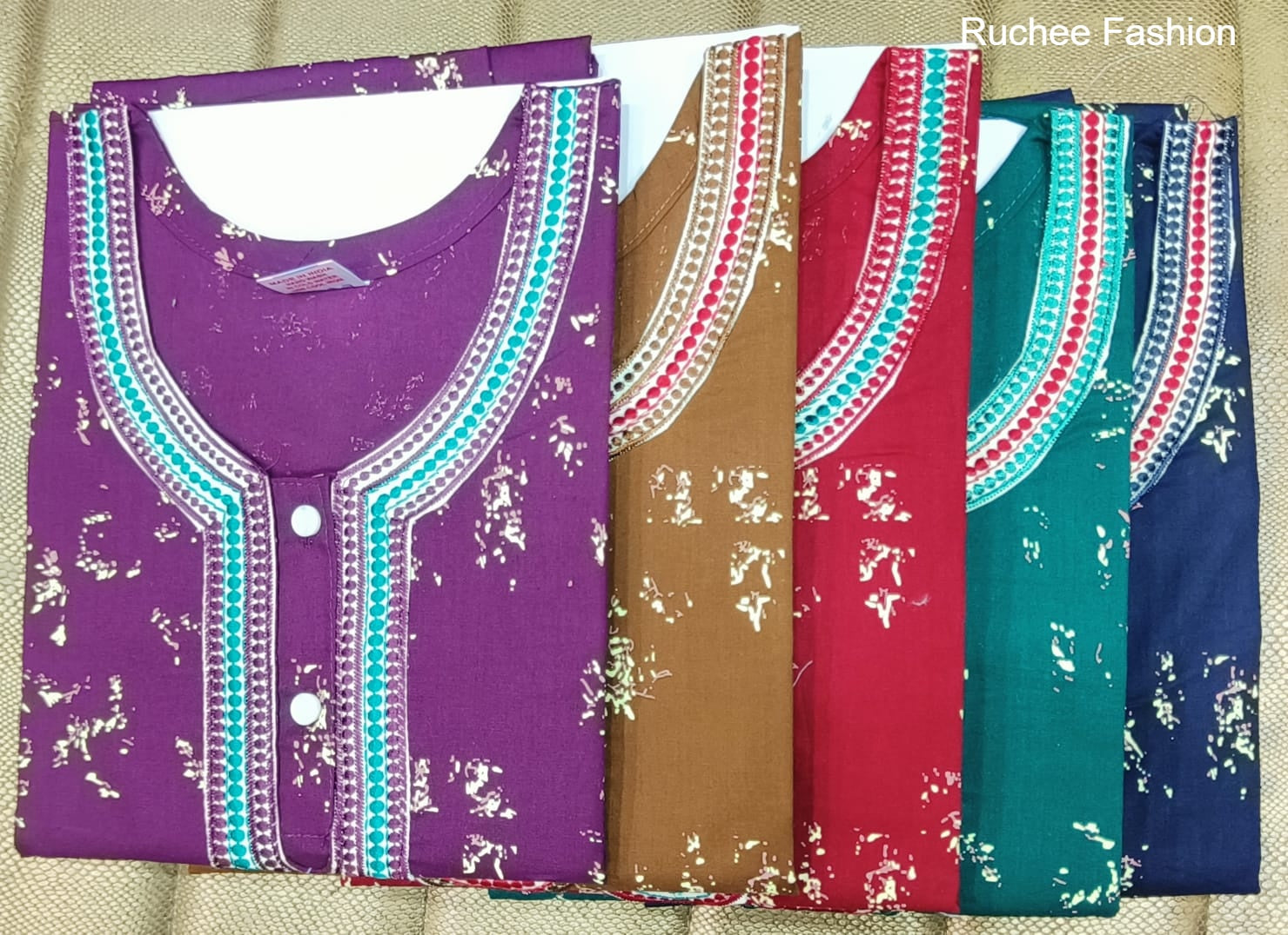 Rajwadi 180125 Ruchee Fashion Night Gowns Supplier Ahmedabad