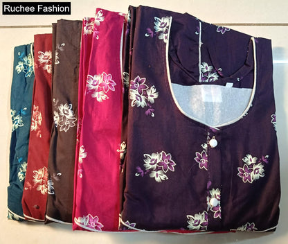 Rajwadi 3Xl Ruchee Fashion Meghya Night Gowns Supplier Gujarat