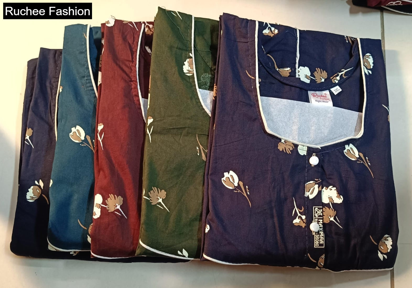 Rajwadi 3Xl Ruchee Fashion Meghya Night Gowns Supplier Gujarat