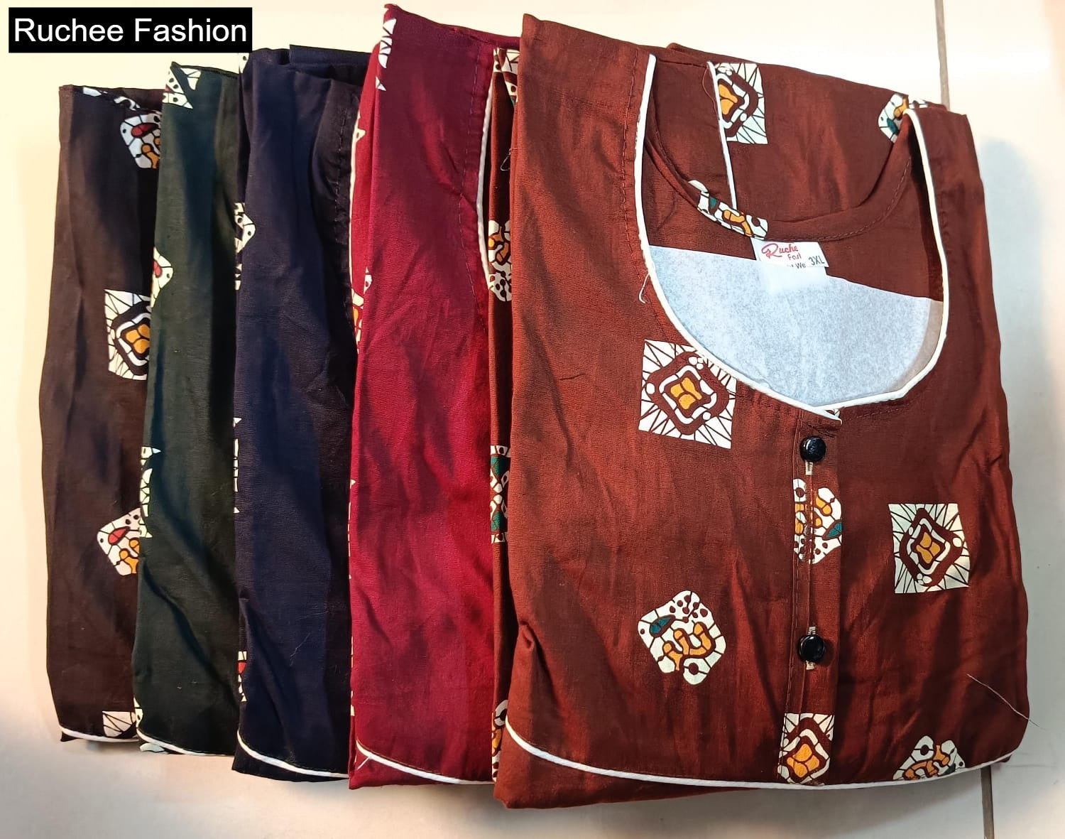 Rajwadi 3Xl Ruchee Fashion Meghya Night Gowns Supplier Gujarat