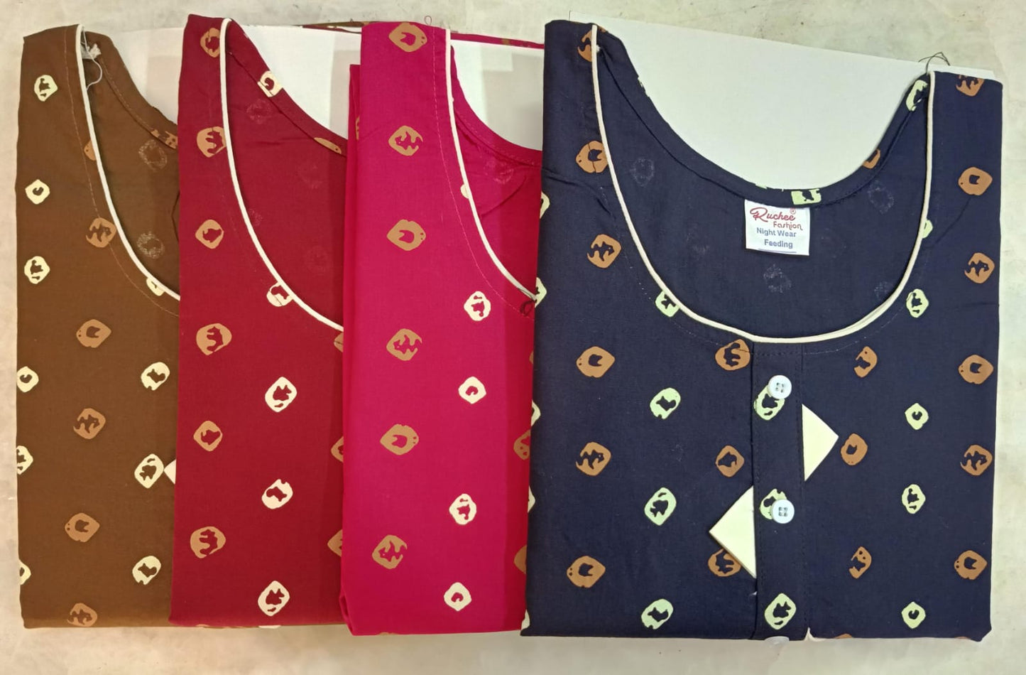 Rajwadi Cotton Ruchee Fashion Night Gowns Exporter India