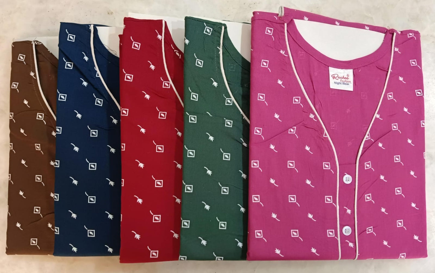 Rajwadi Cotton Ruchee Fashion Night Gowns Exporter India