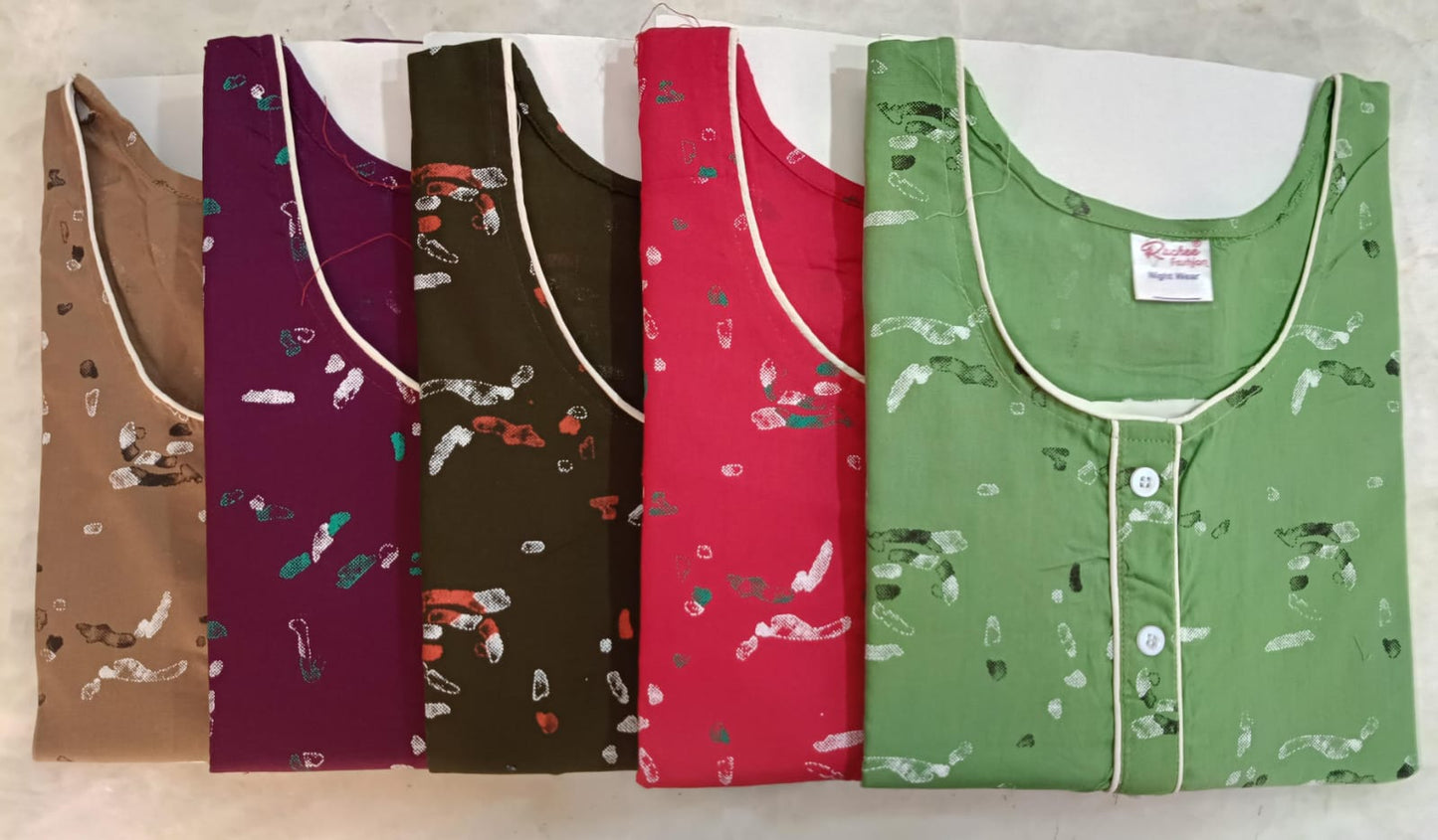 Rajwadi Cotton Ruchee Fashion Night Gowns Exporter India