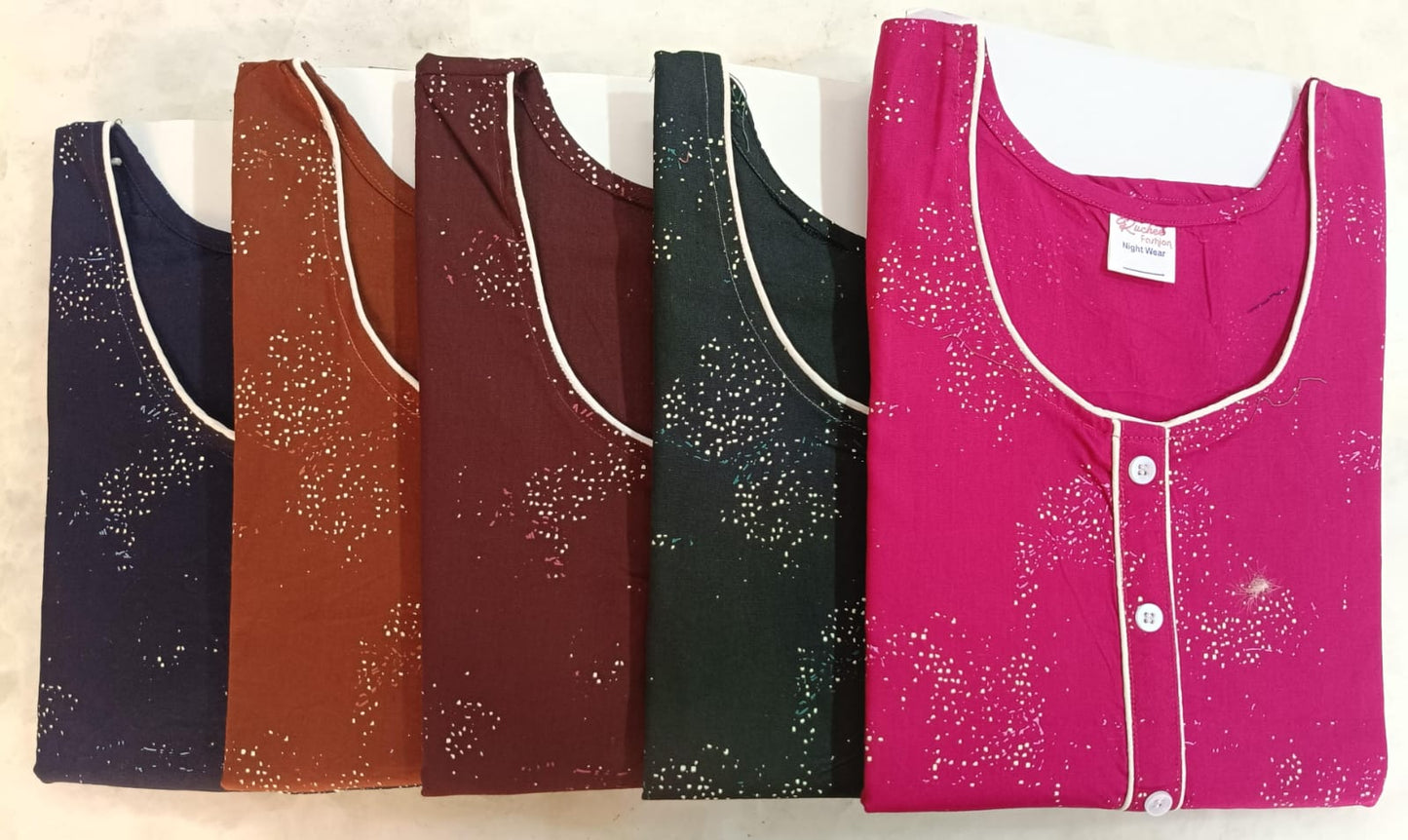 Rajwadi Cotton Ruchee Fashion Night Gowns Exporter India