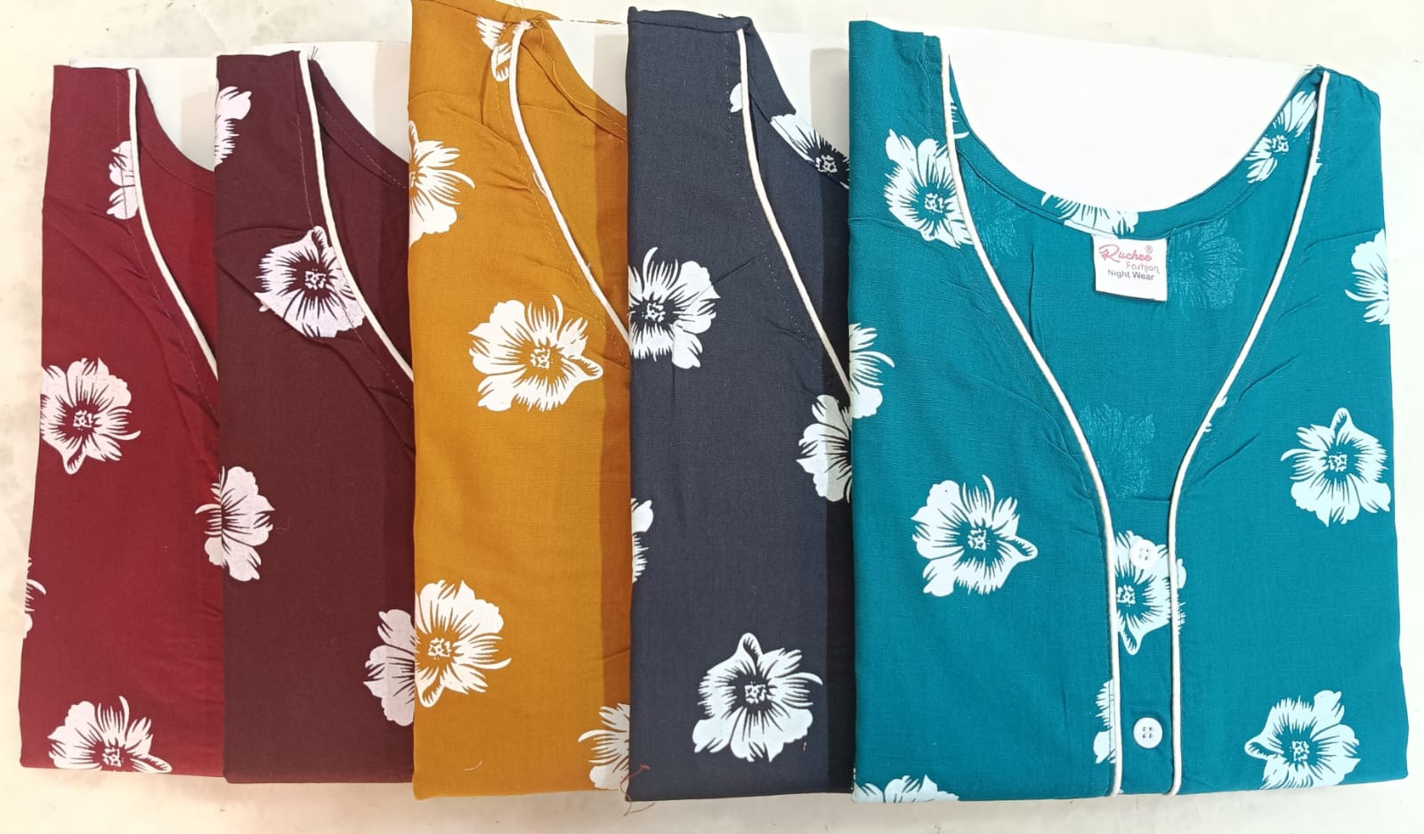 Rajwadi Cotton Ruchee Fashion Night Gowns Exporter India