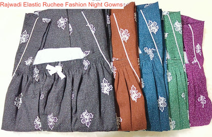 Rajwadi Elastic Ruchee Fashion Night Gowns Wholesaler