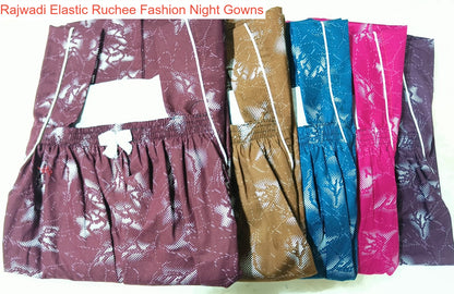 Rajwadi Elastic Ruchee Fashion Night Gowns Wholesaler