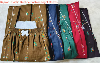 Rajwadi Elastic Ruchee Fashion Night Gowns Wholesaler