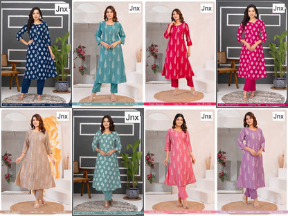Rajwadi Jnx Roman Kurti Pant Set Wholesaler Ahmedabad