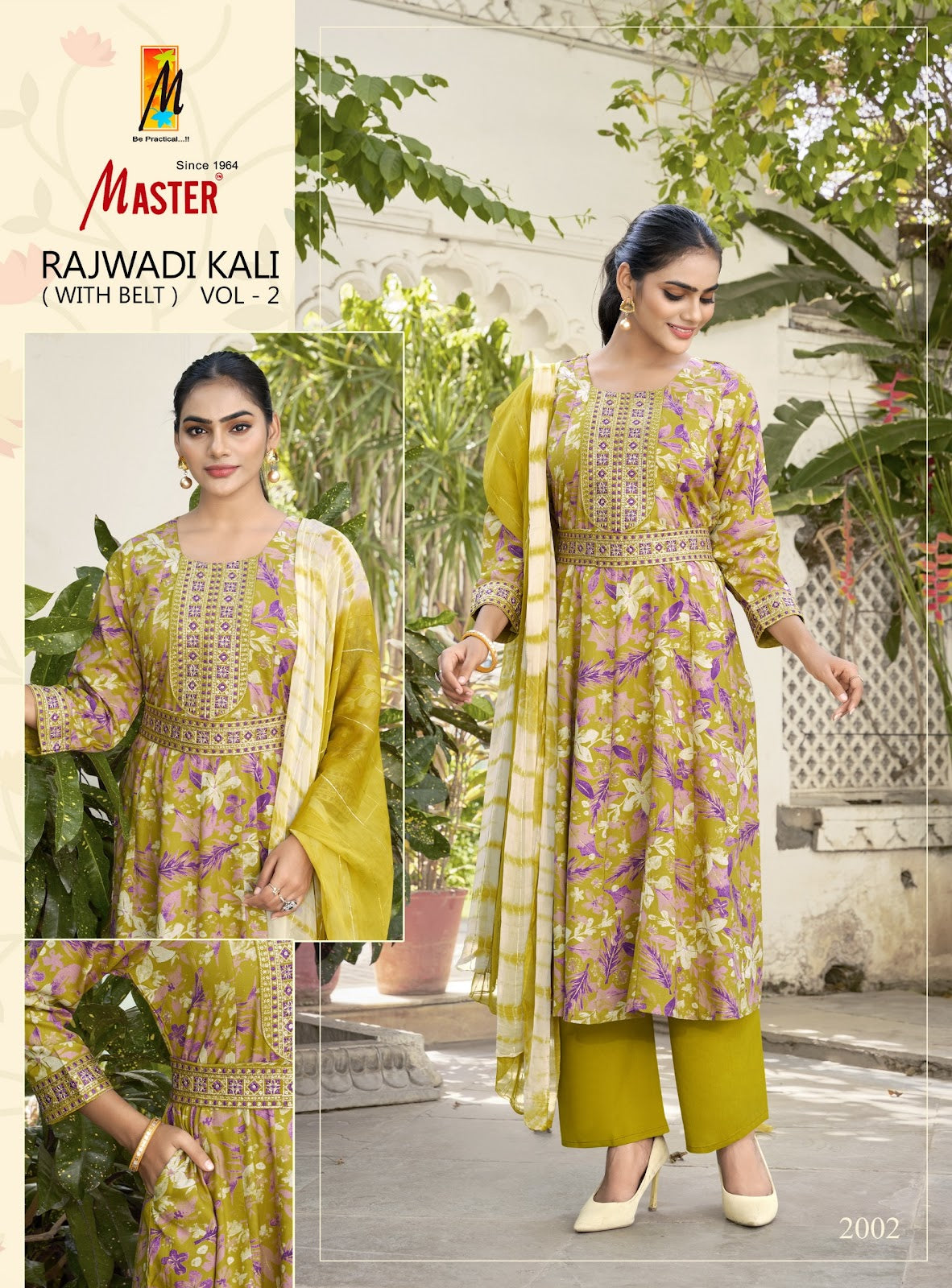 Rajwadi Kali Vol 2 Master Rayon Readymade Pant Style Suits Wholesaler India