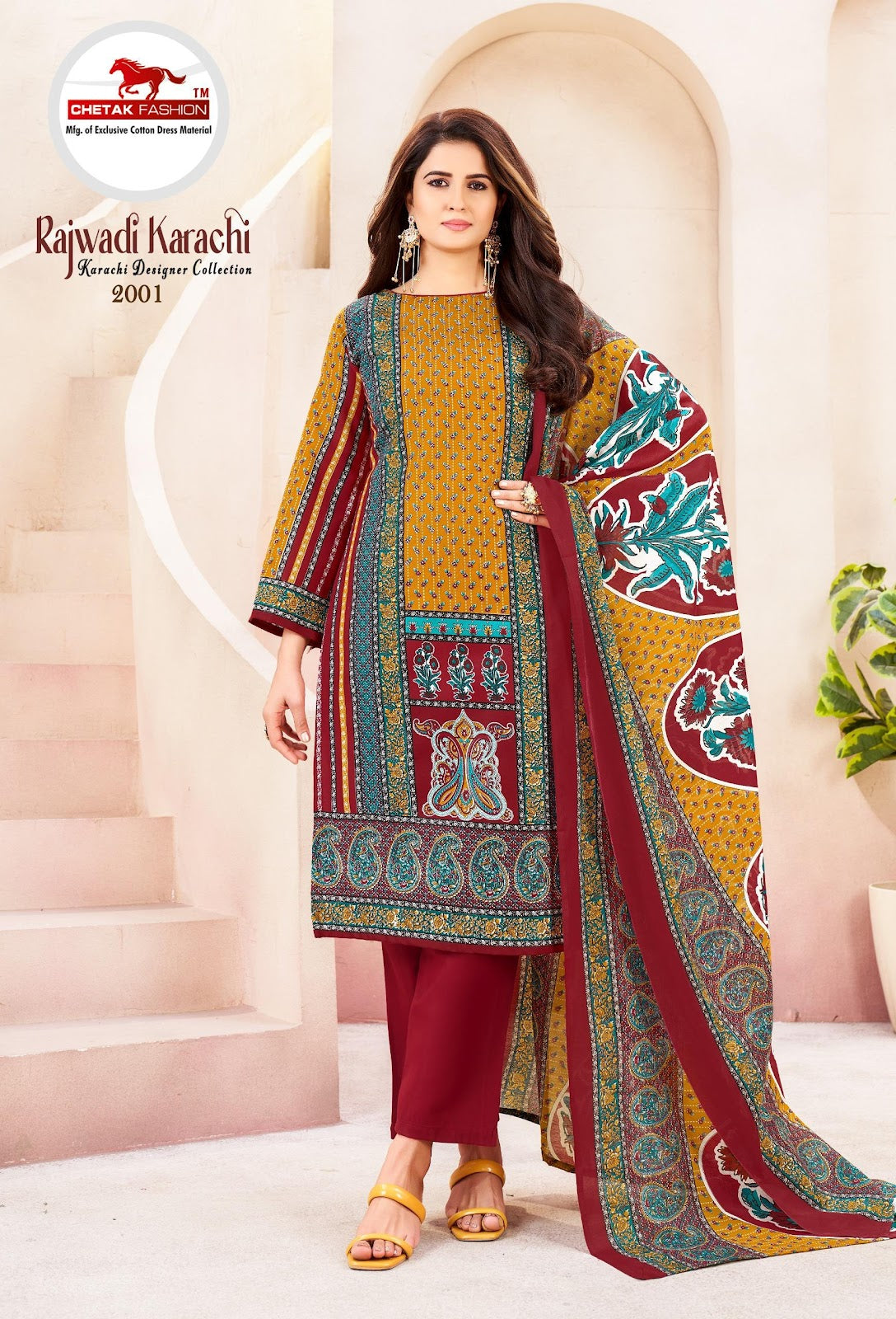 Rajwadi Karachi Vol 2 Chetak Fashion Soft Cotton Salwar Suits Supplier Gujarat