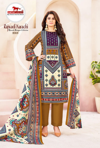 Rajwadi Karachi Vol 2 Chetak Fashion Soft Cotton Salwar Suits Supplier Gujarat