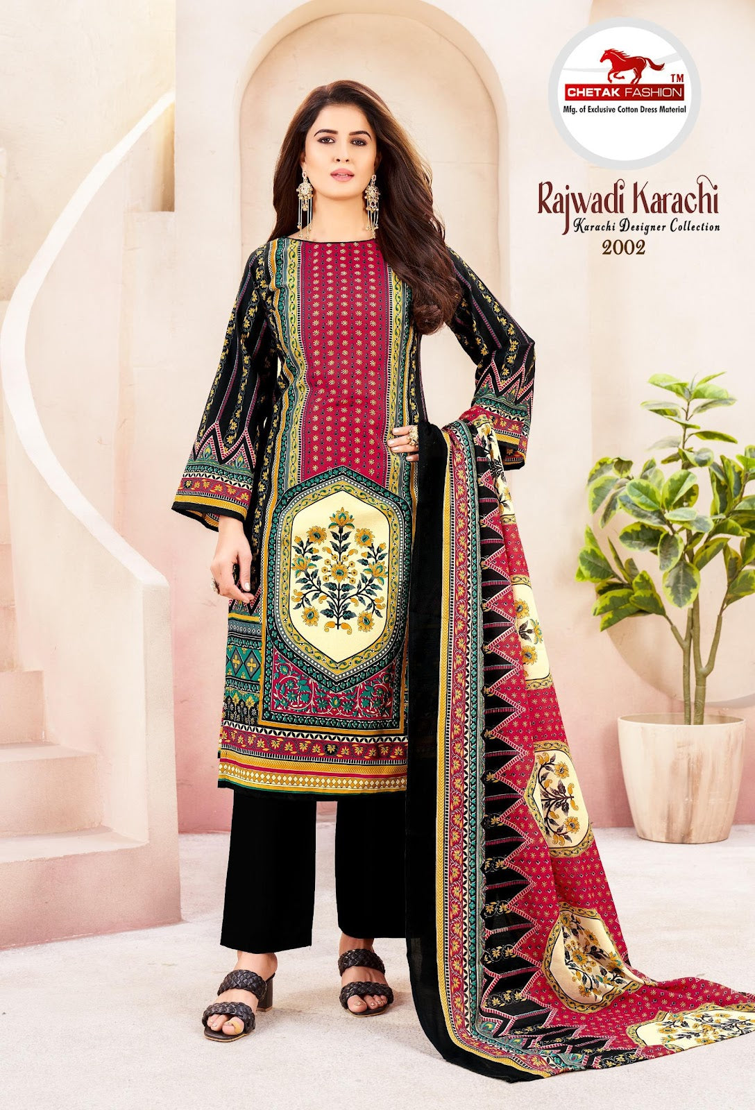 Rajwadi Karachi Vol 2 Chetak Fashion Soft Cotton Salwar Suits Supplier Gujarat