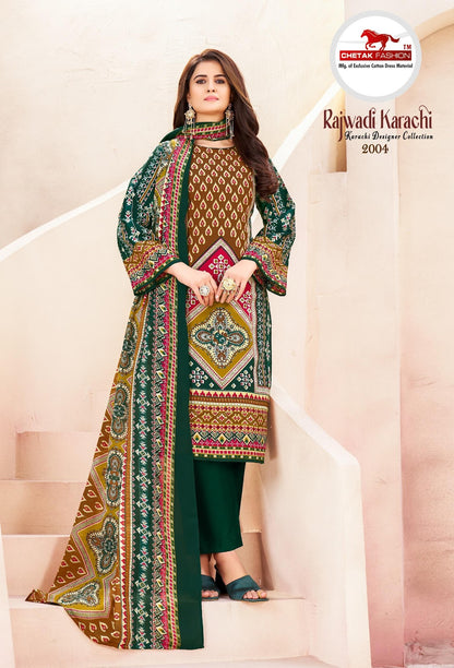 Rajwadi Karachi Vol 2 Chetak Fashion Soft Cotton Salwar Suits Supplier Gujarat