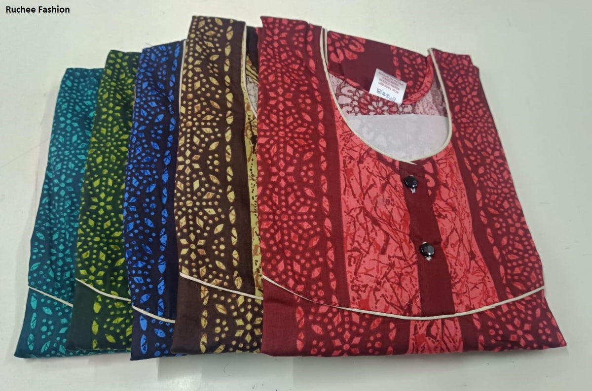 Rajwadi Megya 2909 Ruchee Fashion Night Gowns Wholesale Rate