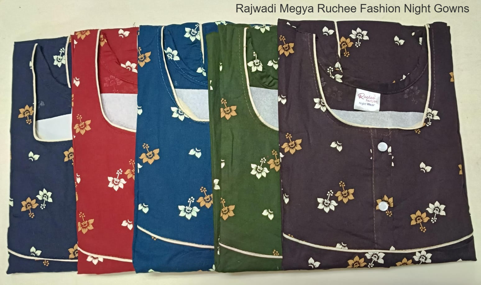 Rajwadi Megya Ruchee Fashion Night Gowns Wholesale