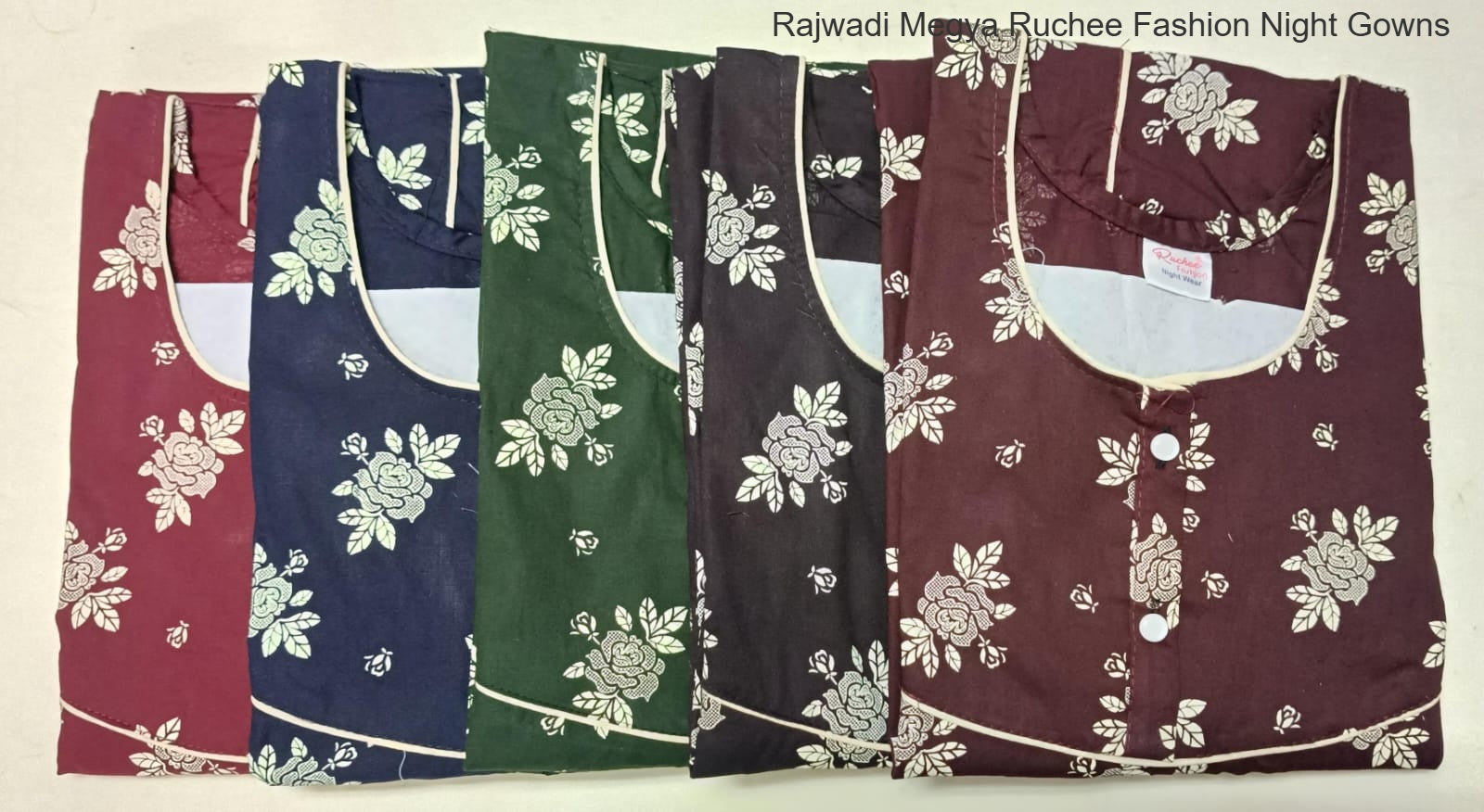 Rajwadi Megya Ruchee Fashion Night Gowns Wholesale