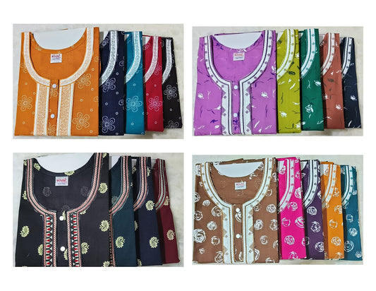 Rajwadi Pocket Ruchee Fashion Night Gowns Supplier Gujarat