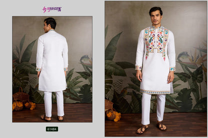 Rajwadi Raas 2 Shubhvastra Viscose Silk Mens Kurta Exporter India