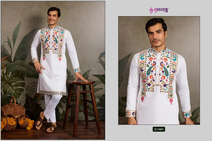 Rajwadi Raas 2 Shubhvastra Viscose Silk Mens Kurta Exporter India